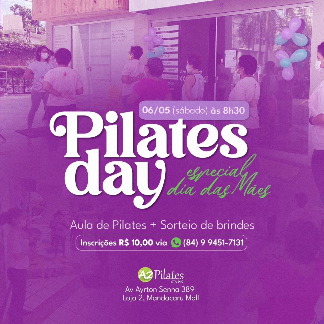 Aula aberta de Pilates na segunda-feira